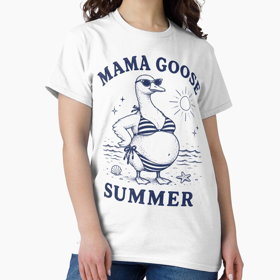 Mama Goose Summer Pregnant Mom Beach Vacation by zalderian100