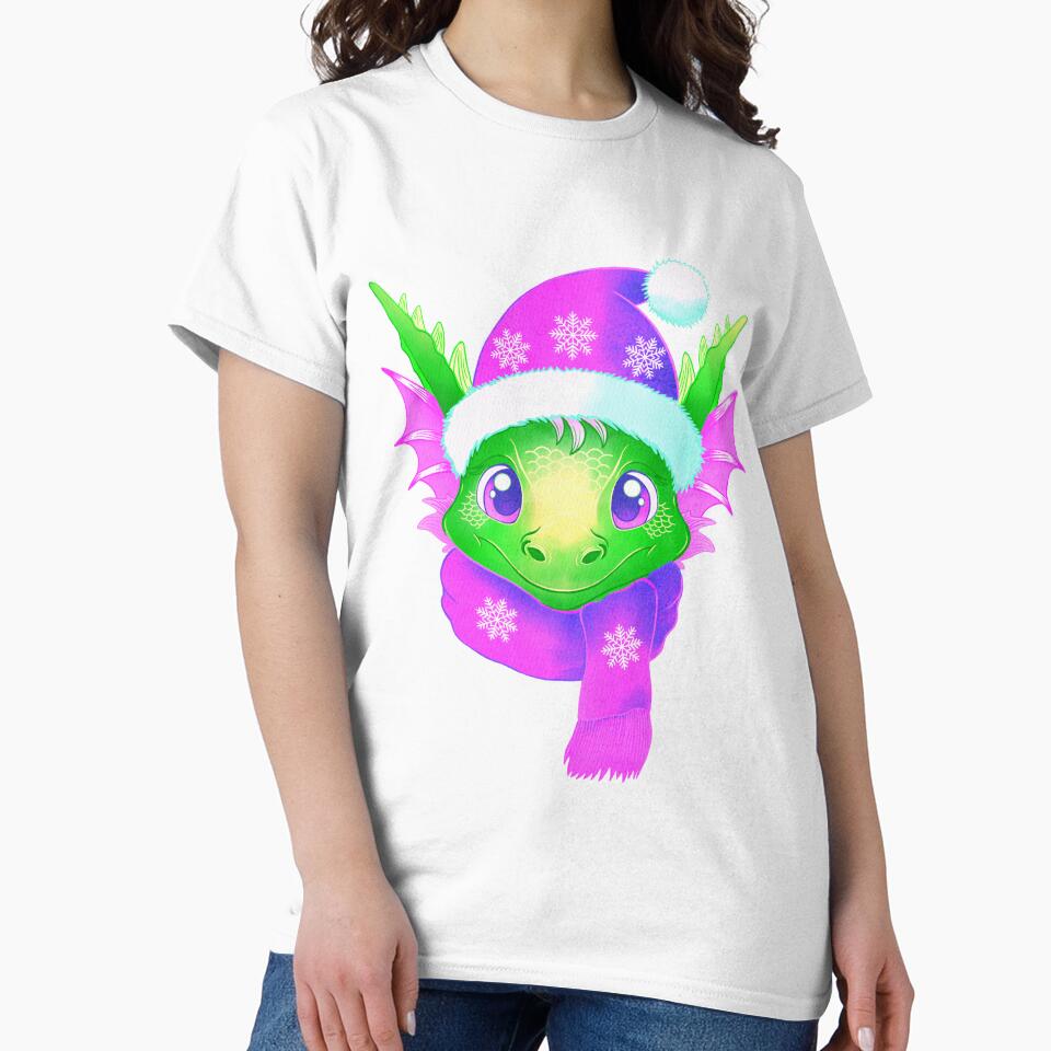 Christmas green dragon by AngeMNunez