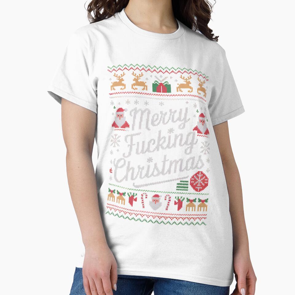 Merry Fcking Christmas Funny Ugly Sweater Holiday by torildorxop
