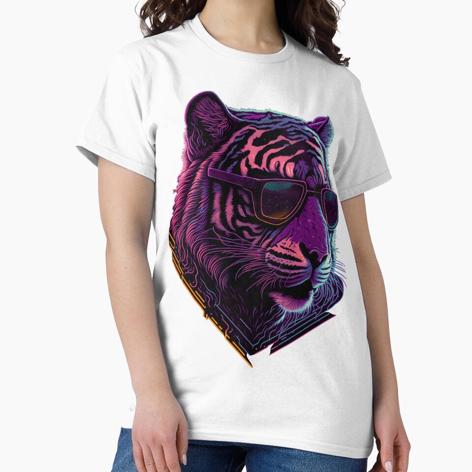 Colorful Tiger Portrait by Xhevahir