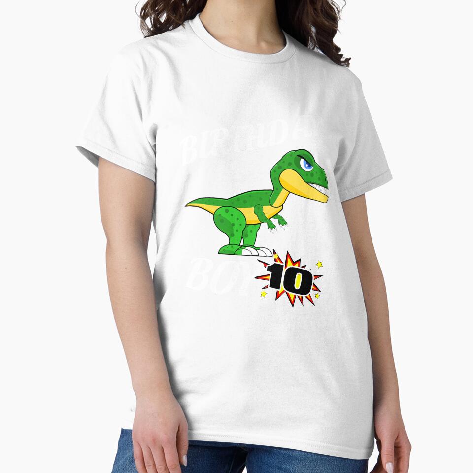 10 Years Old Birthday Design T Rex GifDesign by drwigglebutts