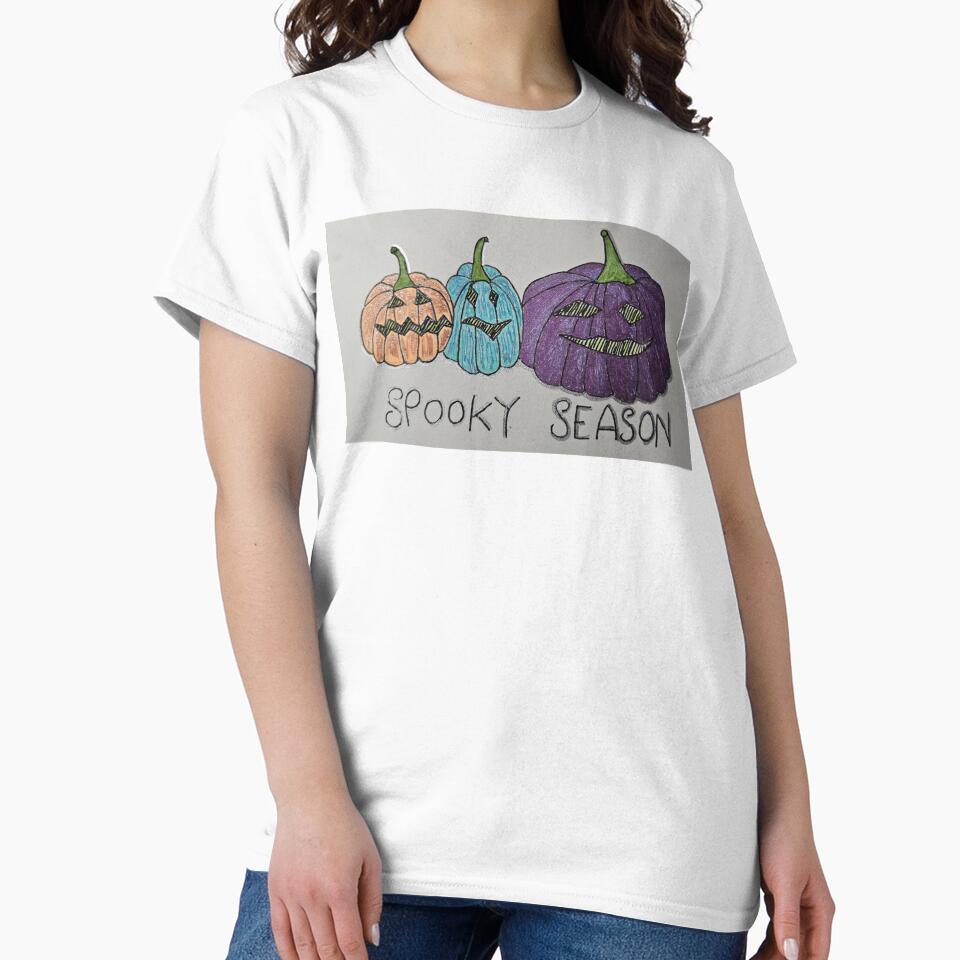Spooky Season doodle art pumpkins by Fallen Angel Art by FallenAngelArt