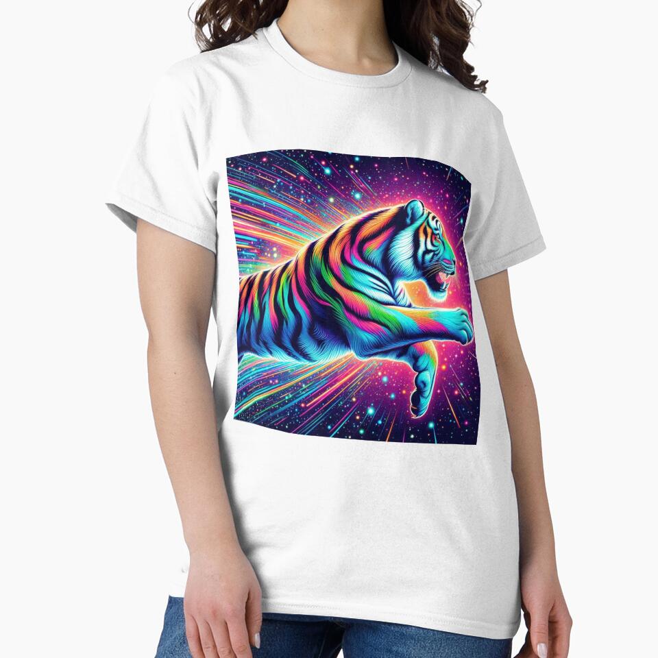 Colorful wild tiger by Dogandesighn