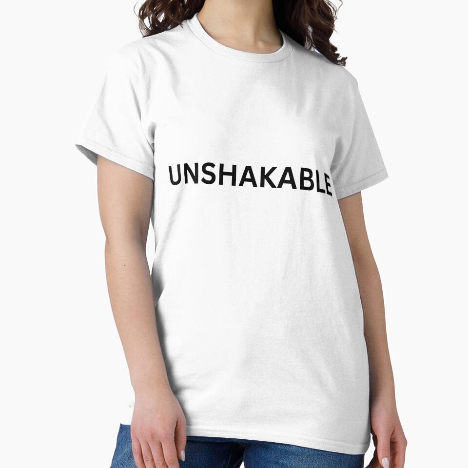 Unshakable - Classic Bold Text Tee by UnshakableMERCH