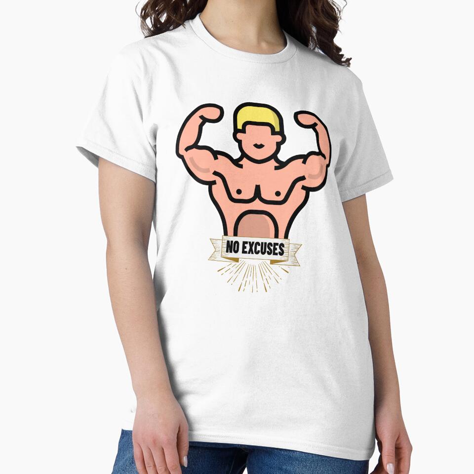 No Excuses Gym Motivation by YOYOCollection