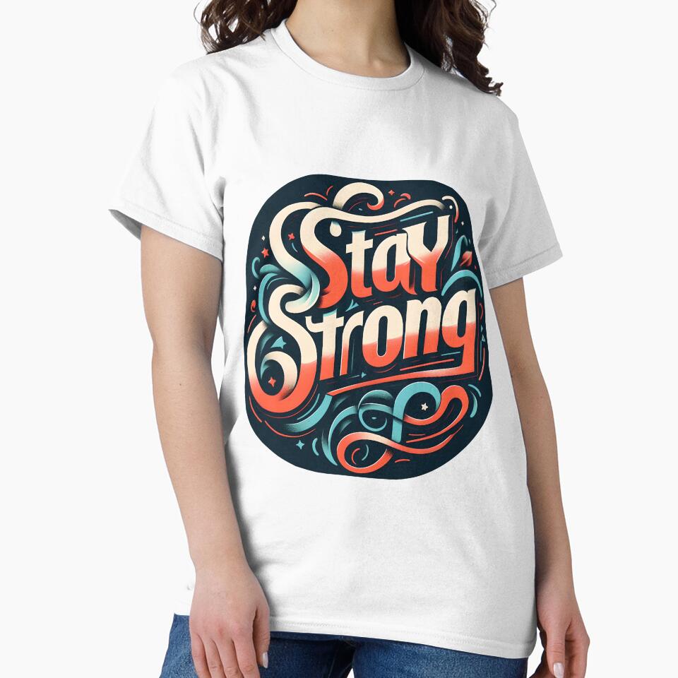Stay Strong, typography, retro by maxmaj