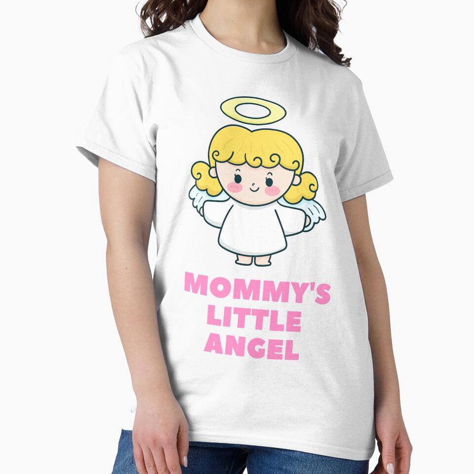 Mommy's Little Angel Pink by BoomBoomBaby