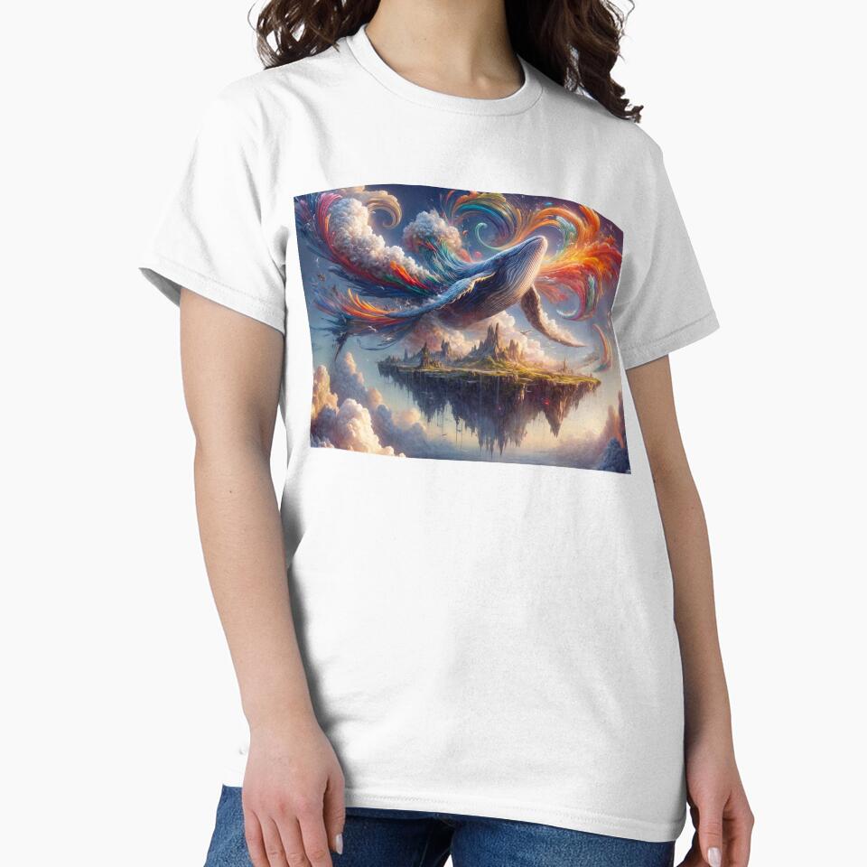 Whimsical Flying Whale by M-Y-A-R-T-