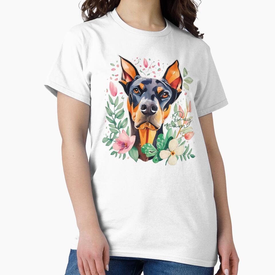 Doberman mom, dog mom by LuckyFamily