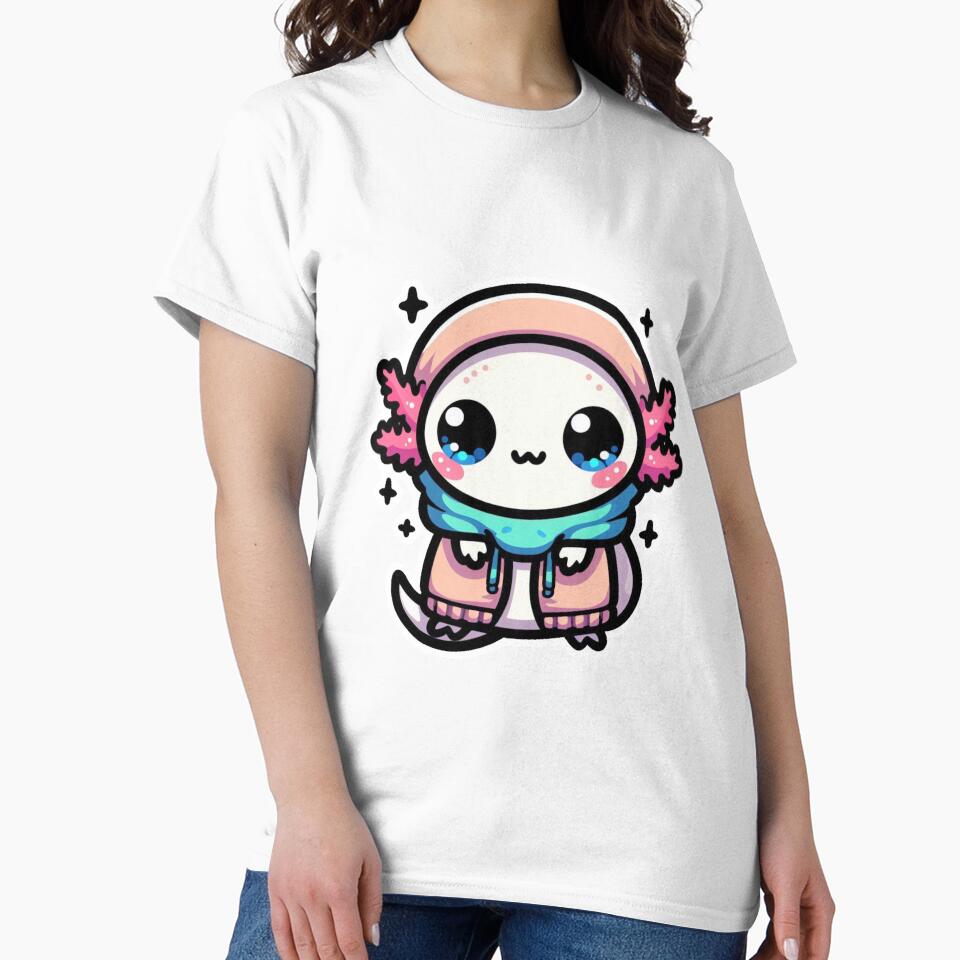 Cozy Axolotl – Hoodie On, World Off by FalistY