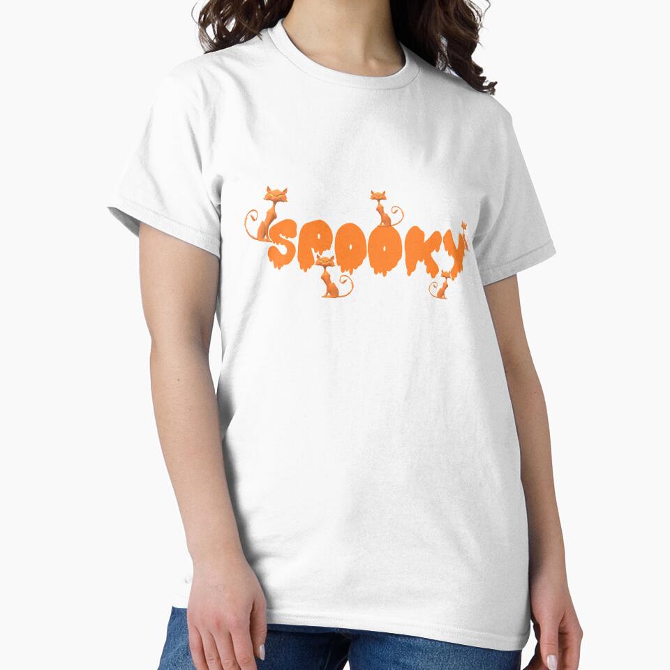 Scary Creepy Orange Cats Hanging Around - Halloween by TeesFashion