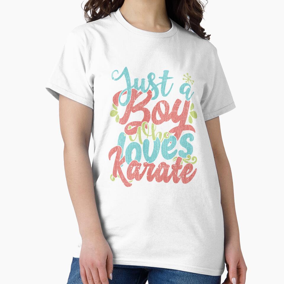 Just A Boy Who Loves Karate Gift graphic by theodoros20