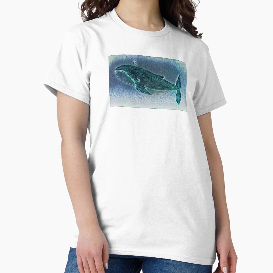 Blue-green artistic whale by Pelikancrazy