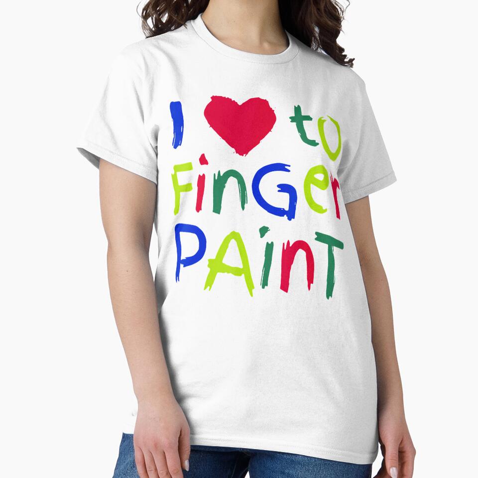 I Love To Finger Paint Matching I'M Paint Couple Valentine by MarianMartha