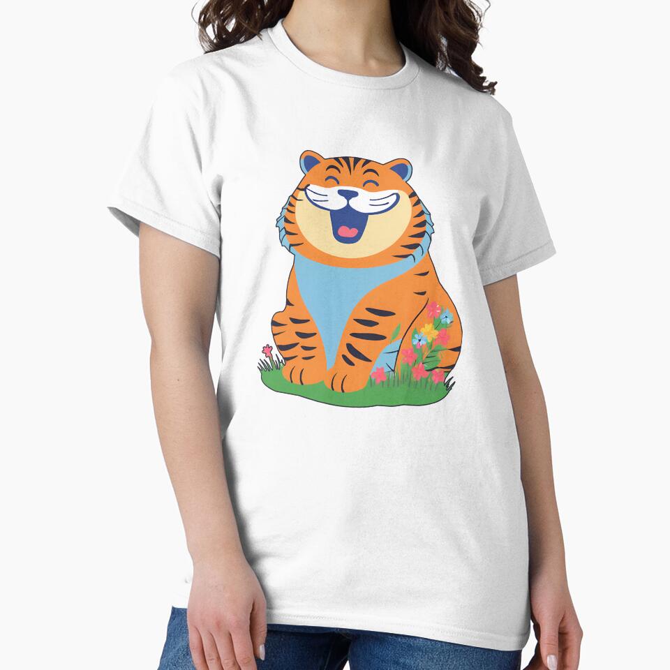 Happy and Cute Tiger by SherabArts