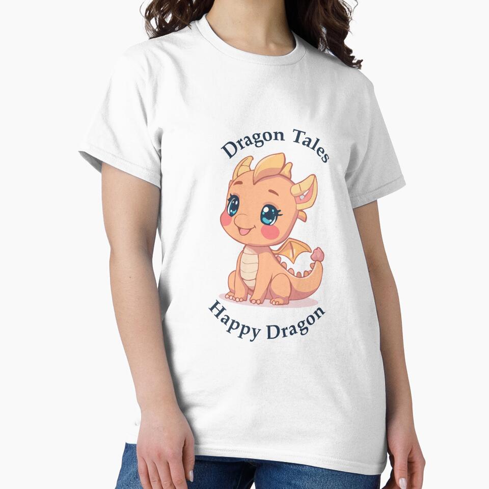 Happy Little Dragon Cartoon Fantasy Design by SarkisovaNune