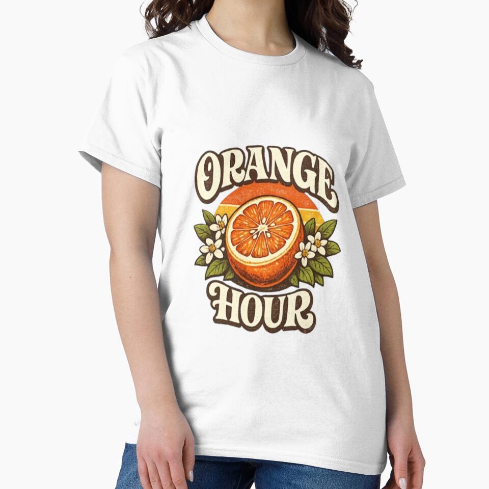 Orange Hour Classic T-Shirt by Lulu Shop