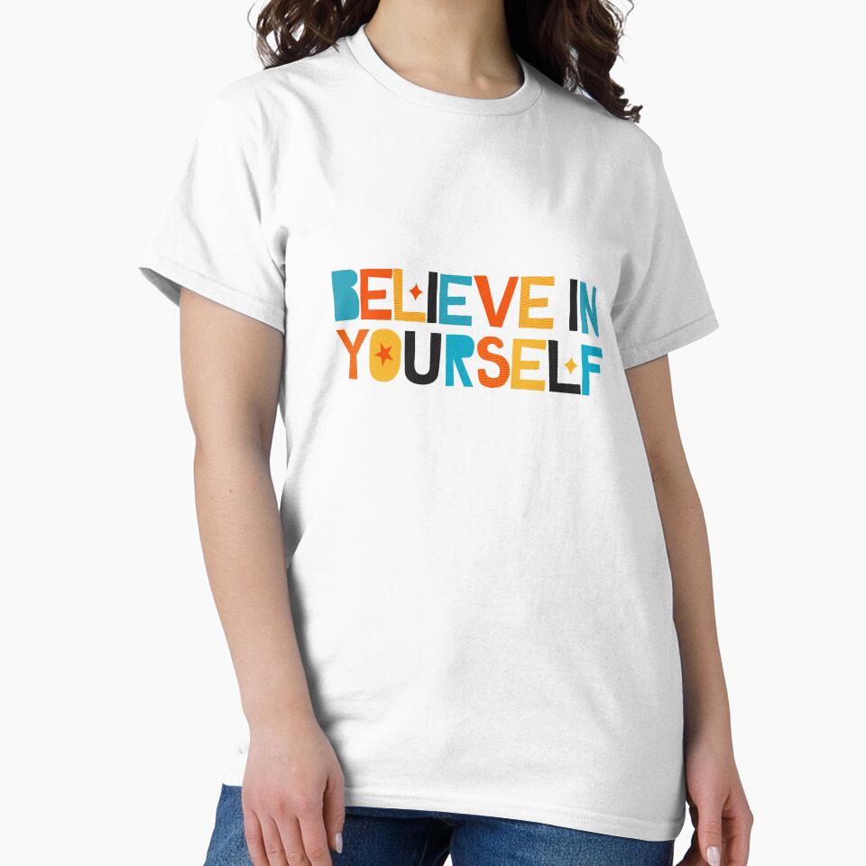 Believe in Yourself Inspirational and Motivational Quote by greenoriginals