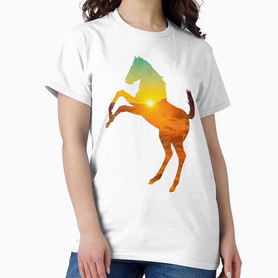 Mustang Horse with Sunset by SoccaTamam