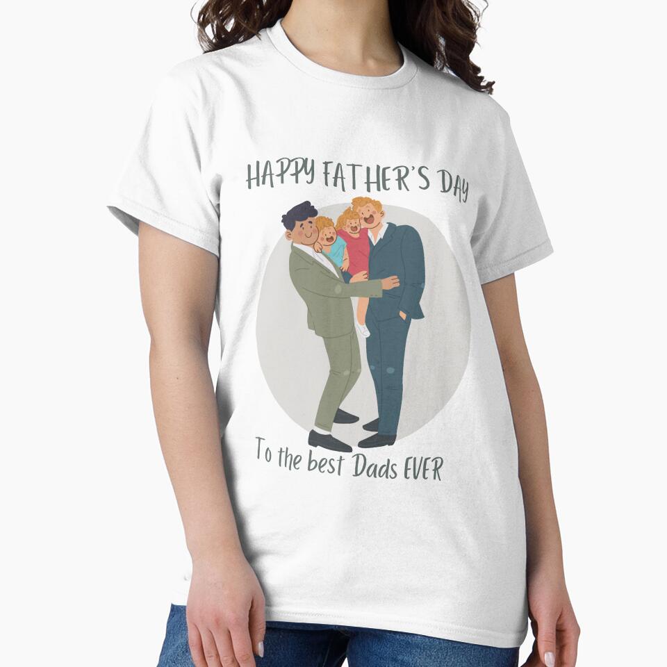 HAPPY FATHERS DAY Gay Couple ( same sex couple)  Card by JosTees96