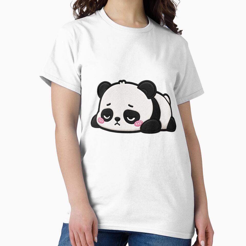 Lazy Monday Panda Embroidery Patch Funny Kawaii by ColorSplash123