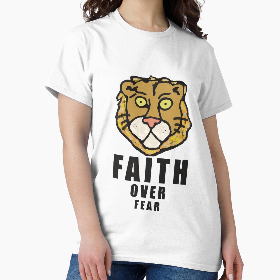 Faith Over Fear Lion by Marble1212