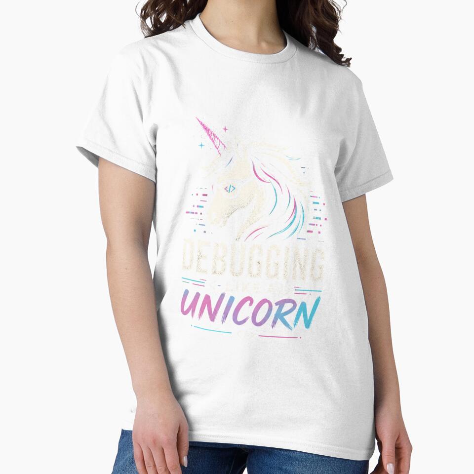Debugging Like a Unicorn – Developer Humor Color by CtrlAltLaugh