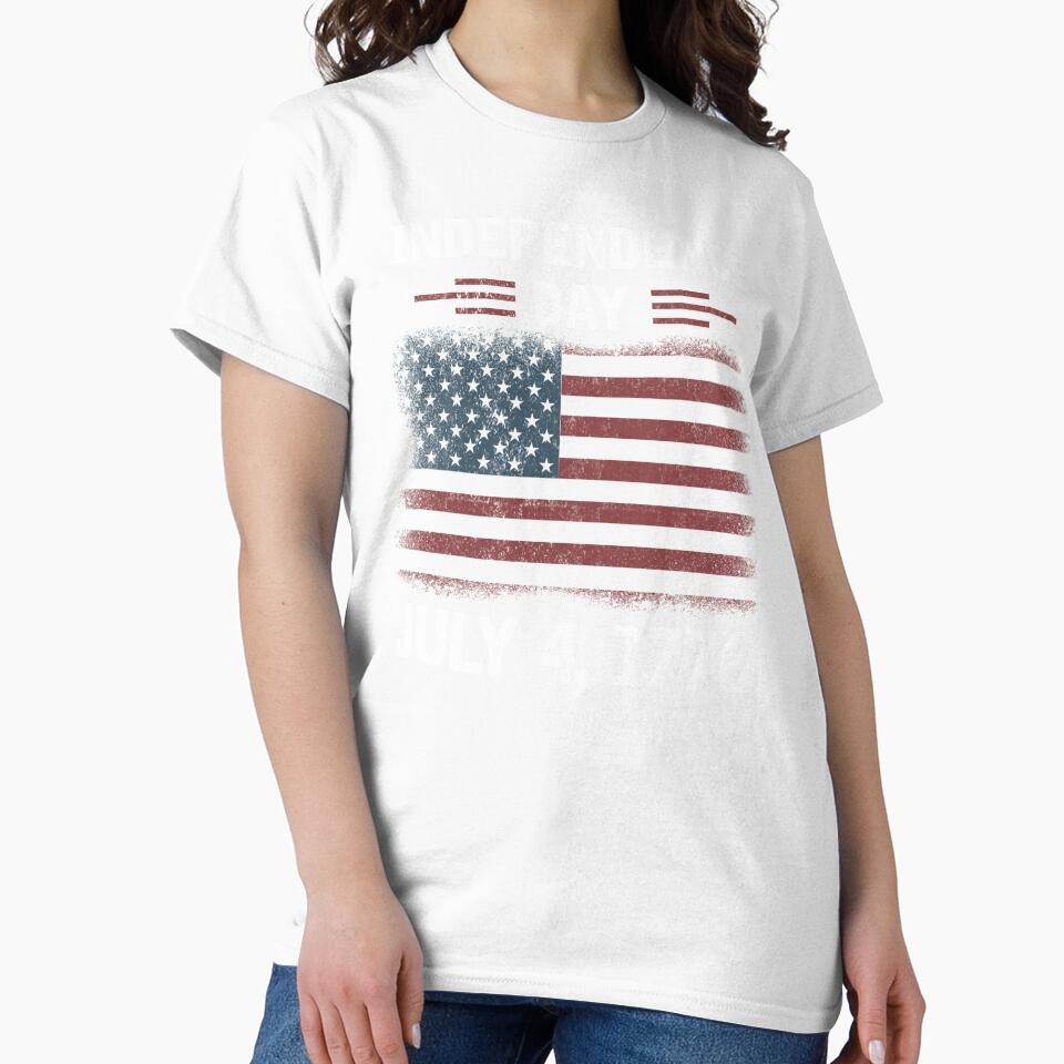 Independence Day July 4 1776 Fourth of July American Flag Patriot Forever Apparel by Simeon	 Dorelus