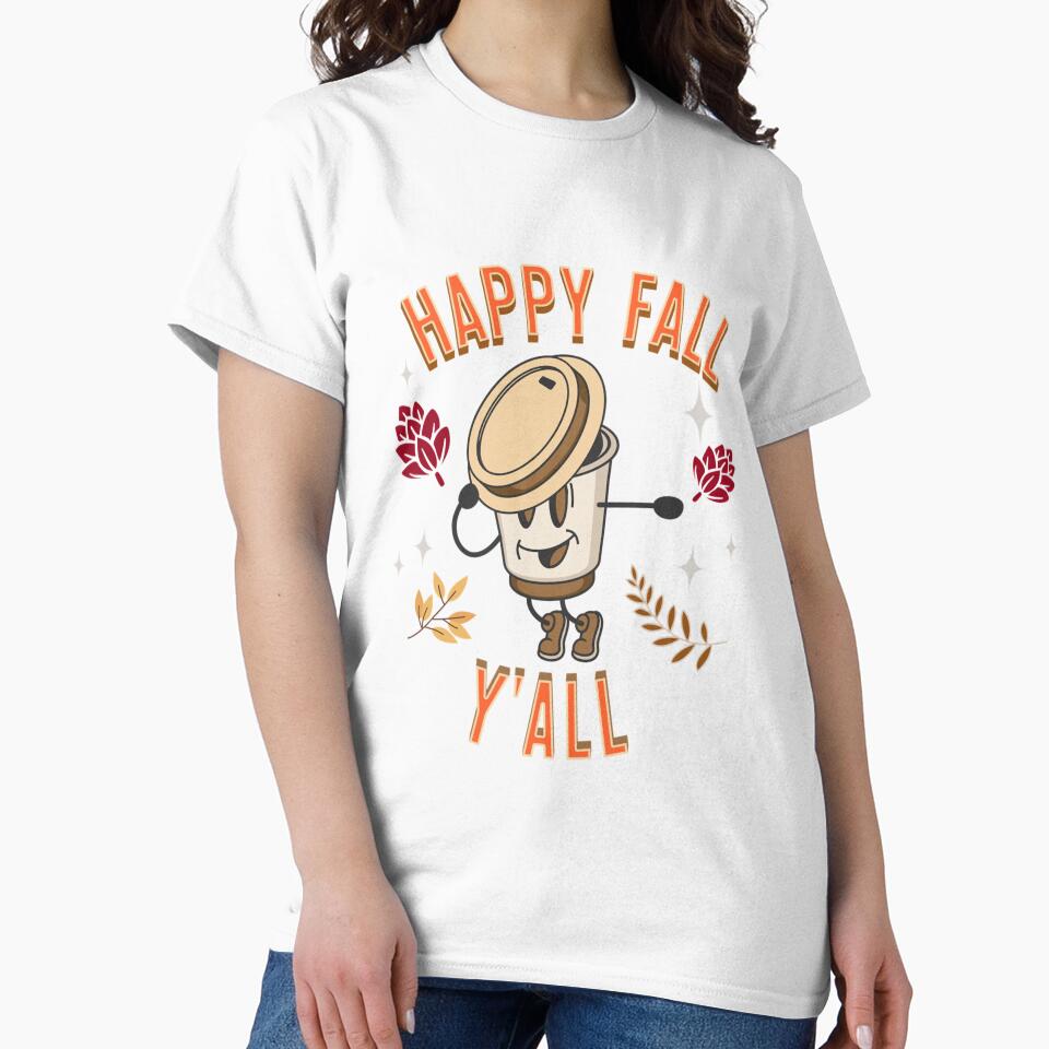 Happy Fall Yall Coffee Cup Pumpkin Spice Season Autumn Caffeine Caffeinated by CarantinedChaos