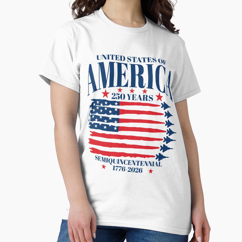 United States Of America 250 Years Semiquincentennial 1776 2026 USA Flag by barrycantre11