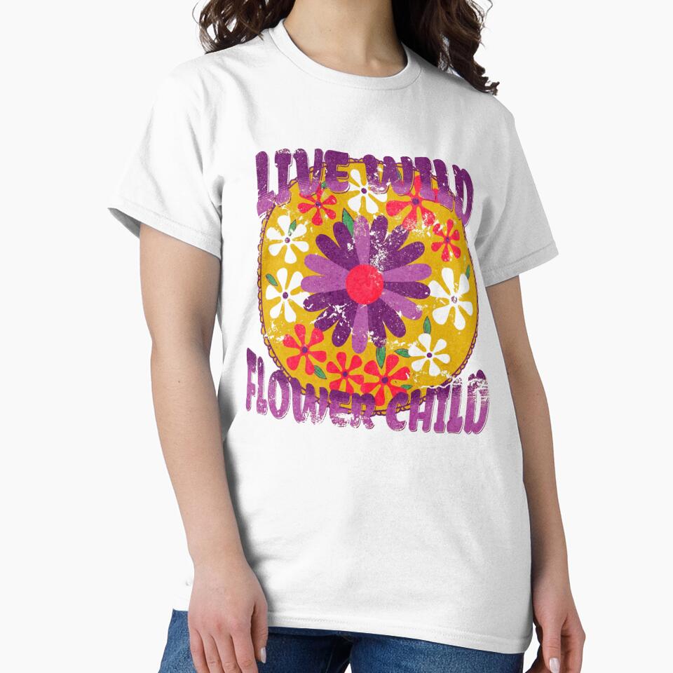 Hippie Flower Child Retro 70s Boho Aesthetic by Oniyasha