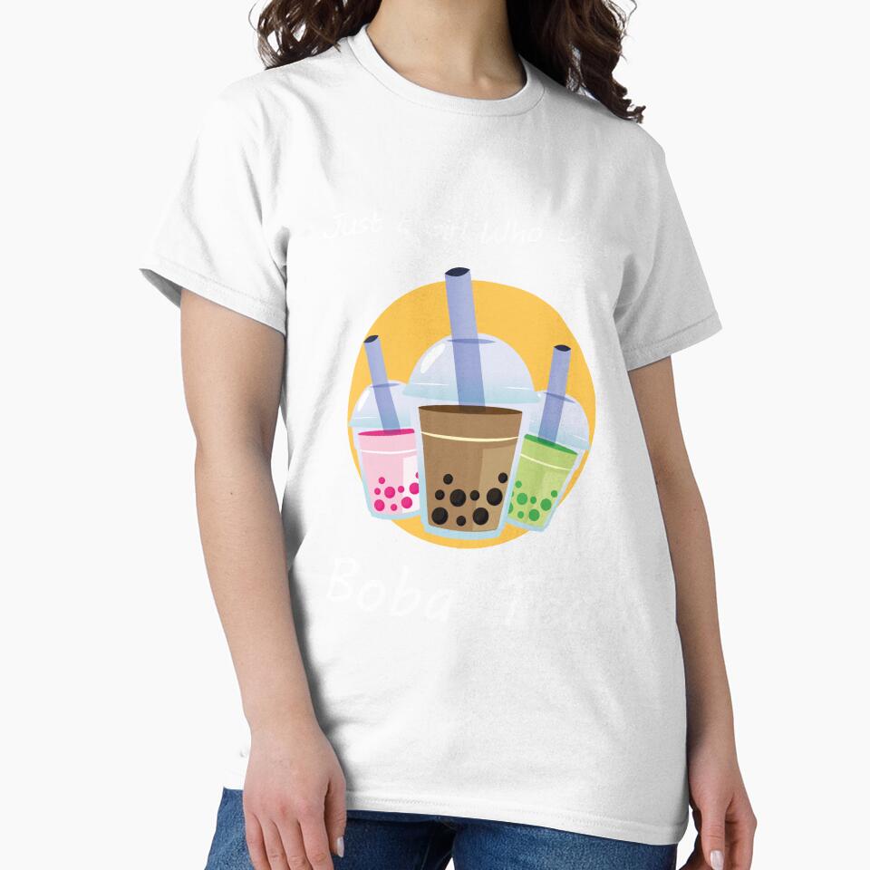Bubble Tea Gift for a Women Just A Girl who Loves Boba Tea by Rzelemenz