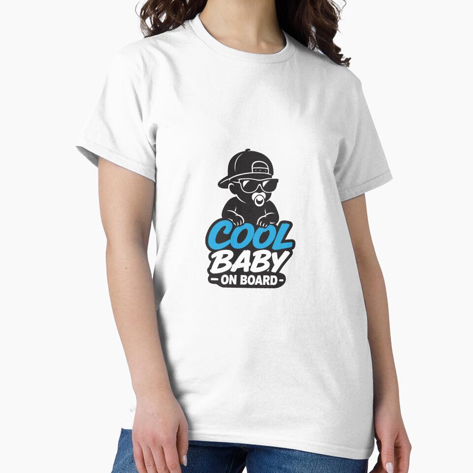 Cool Baby on Board Sticker | Funny Baby Car Decal by GraphicsMark