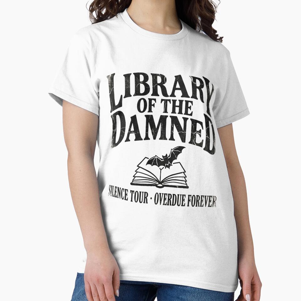 Library Of The Damned Spooky Gothic Bookish Aesthetic Reader Horror Literature by raedattia