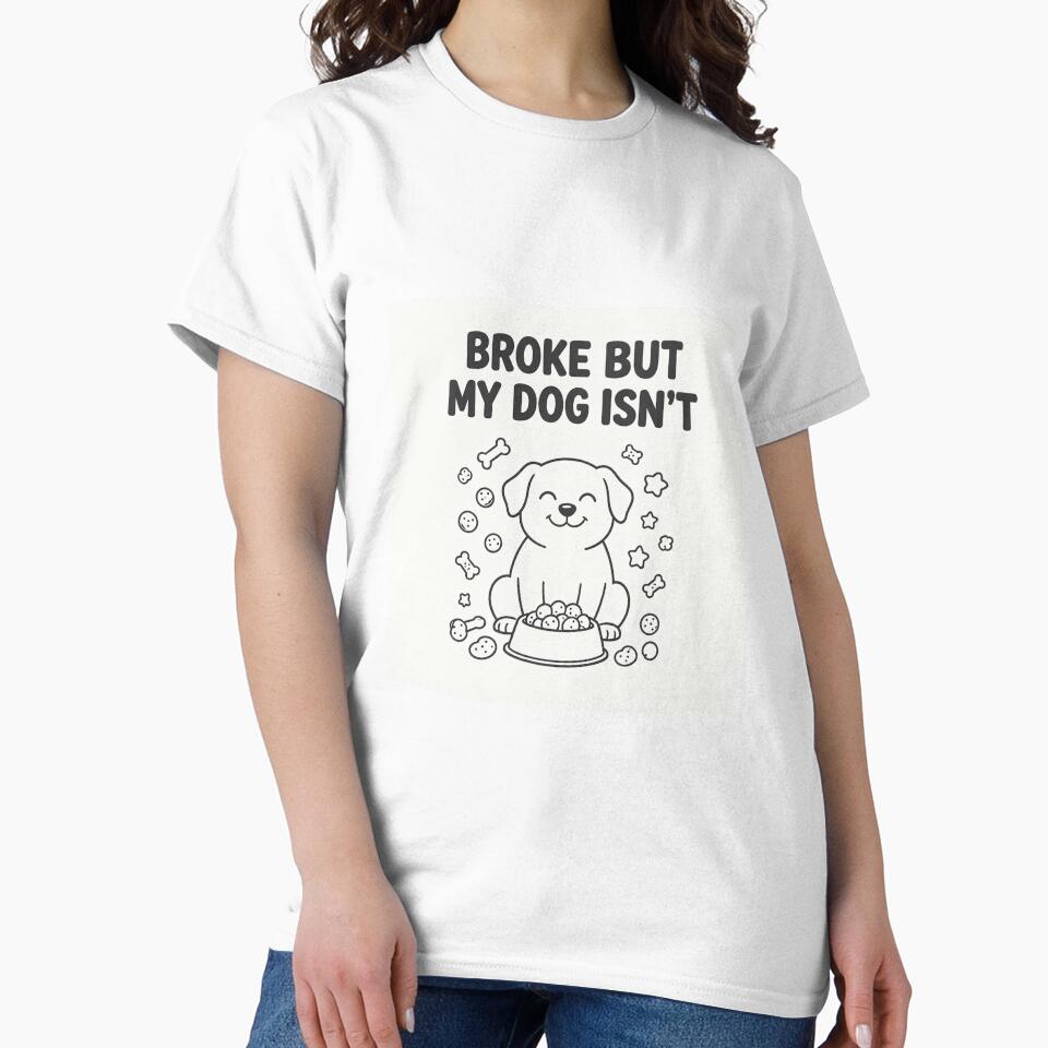 Broke But My Dog Isn't Tote Bag | Funny Dog Owner Gift | Dog Mum Bag UK | Dog Dad Gift | Canvas Shopping Bag by Exclusive-Marma