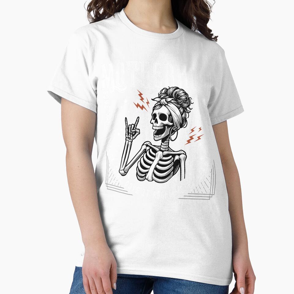 Motherhood Sometimes I Rock It Sometimes It Rocks Me by nameonshirt