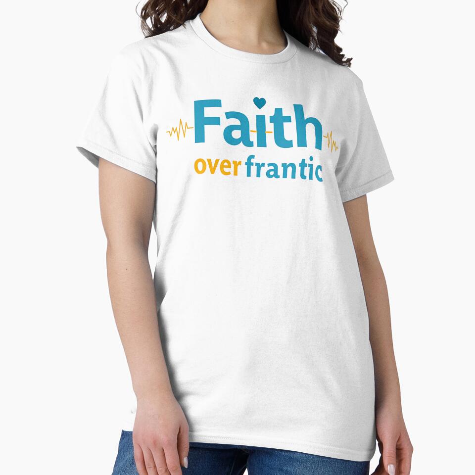 Faith Over Frantic Christian Calm Design by Pastor Reeves Studio