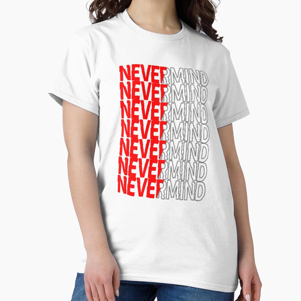 word nevermind lot typography isemin ver.2 by Arramavis