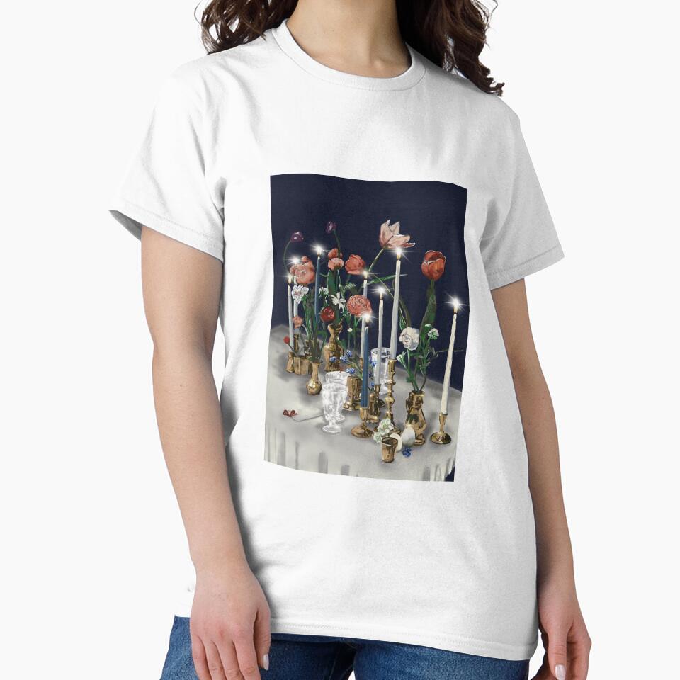 Beautiful Christmas Table Setting Illustration – Festive Holiday Decor Design by Pandositive