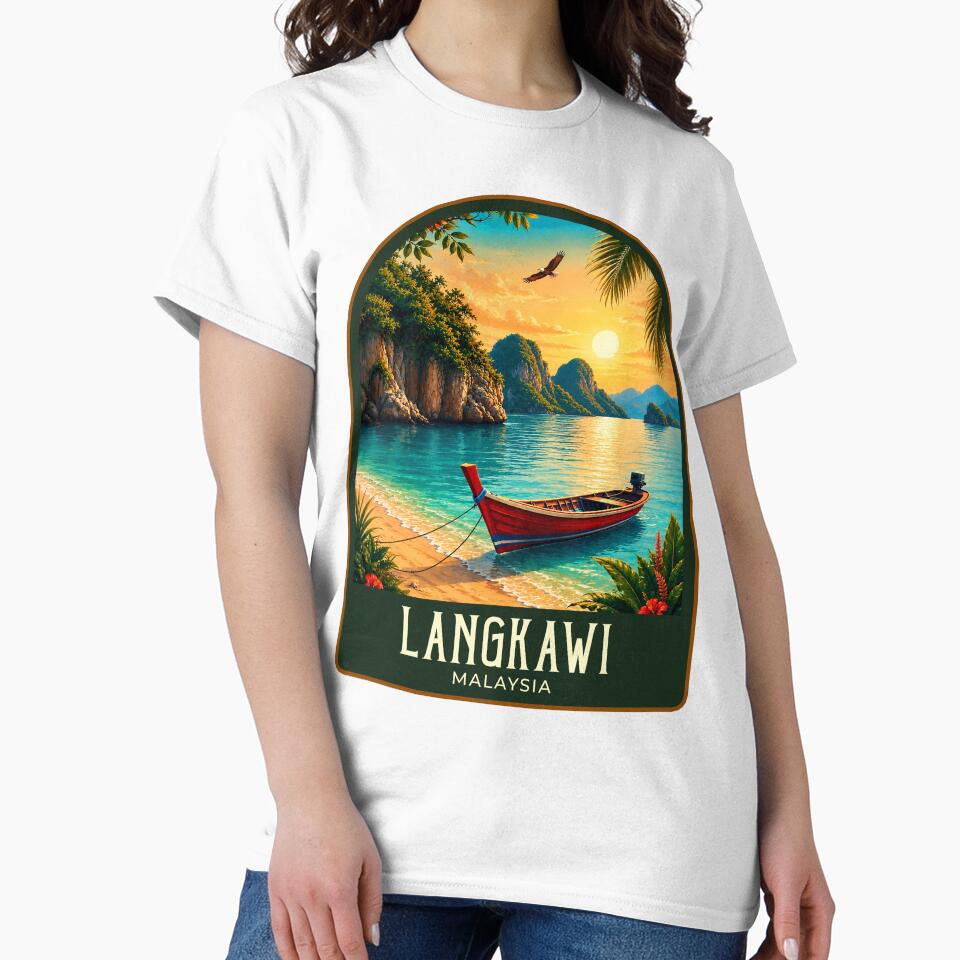 Langkawi Vintage Travel Illustration by HomeLivingCo