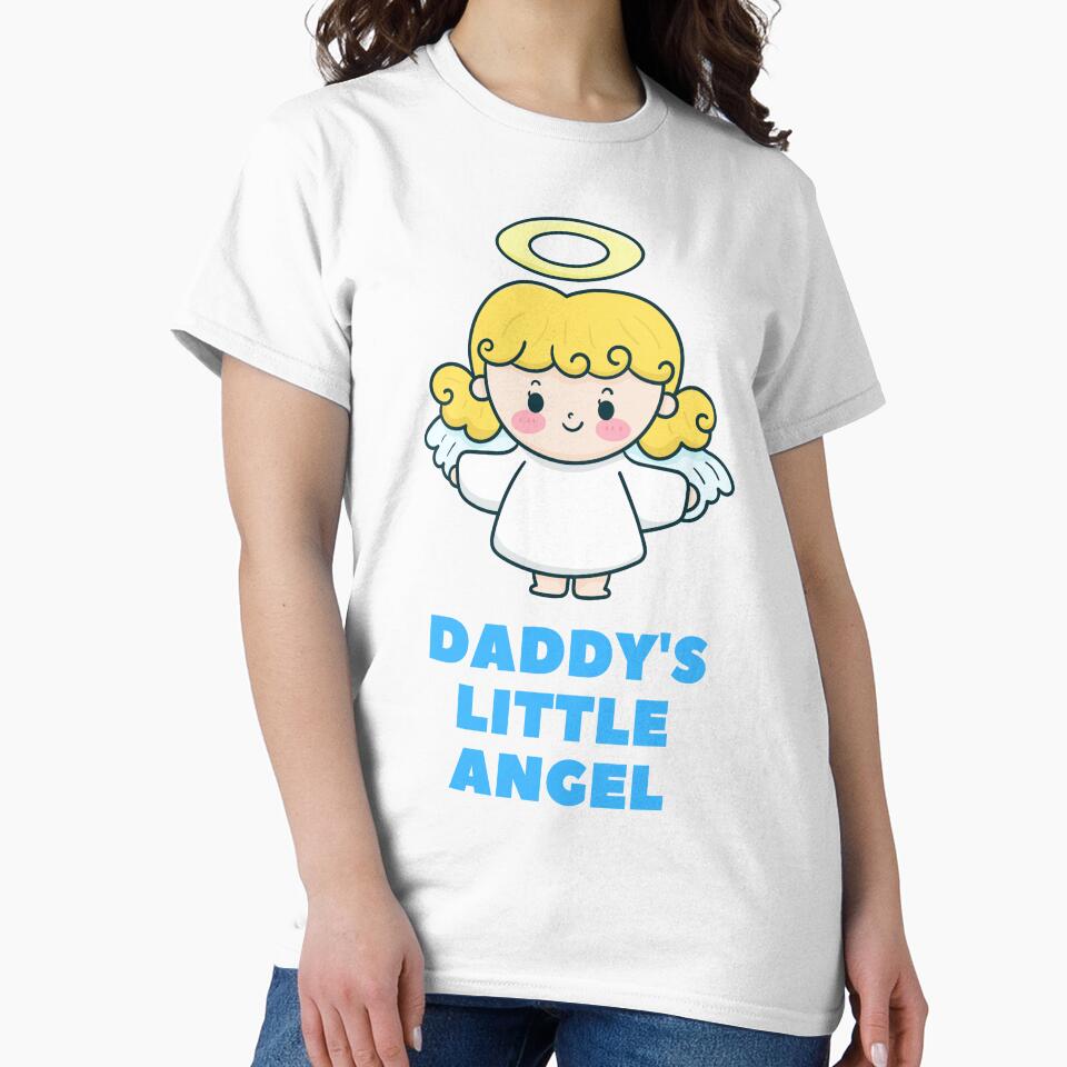 Daddy's Little Angel Blue by BoomBoomBaby