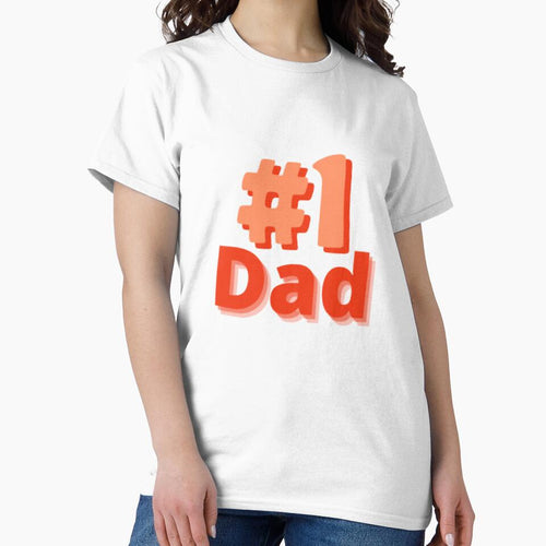 # 1 Dad , Orange Number One Dad by DeeCeeFashion