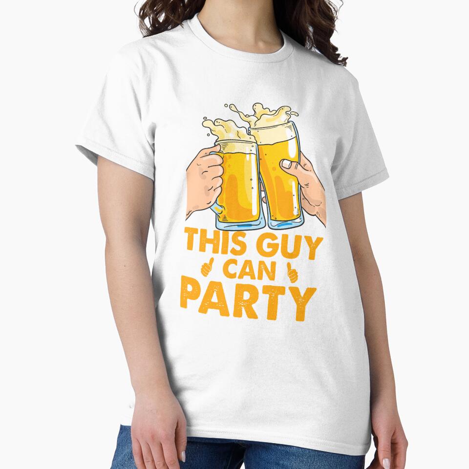 This Guy Can Party Funny Party Shirt by Retr0Tshirts