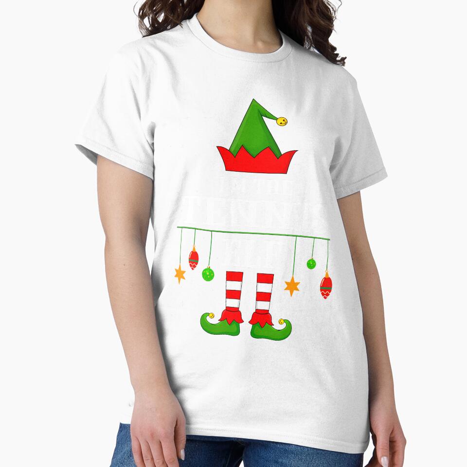 Elf Squad Matching Family I'M The Tennis Elf Christmas by LeanneSandra