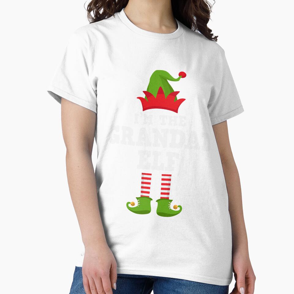 I'm the Grandad Elf Matching Family Group Christmas T Shirt T-Shirt by lxmag