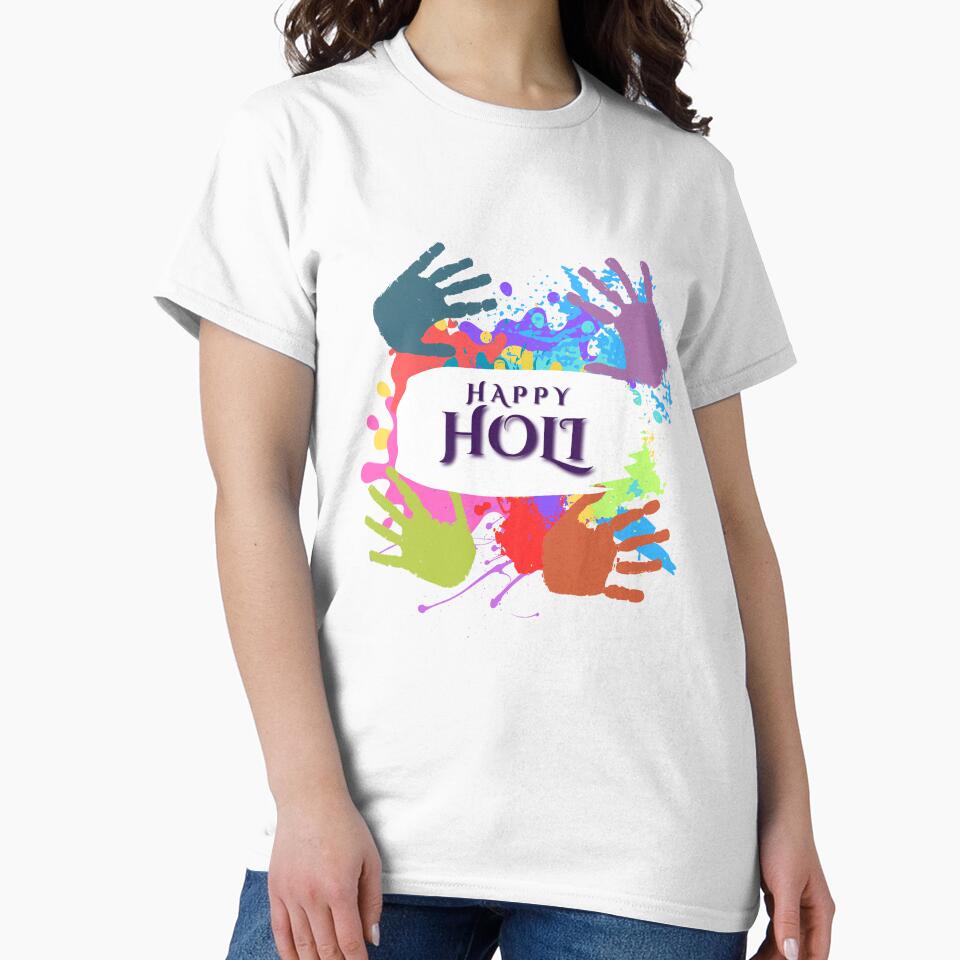 Happy Holi T Shirt For Women Men Kids Color India Hindu Gift by cutefashion