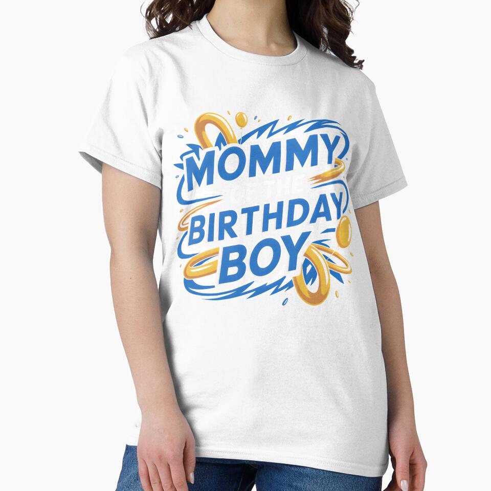 Dad And Mom Mommy Of The Birthday Boy Family Party Blue by clothesy7