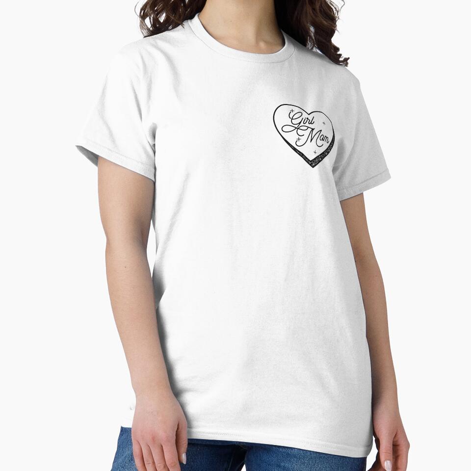 Girl Mom Heart - Valentine's Day Gift for Mom by Holly Norine Design
