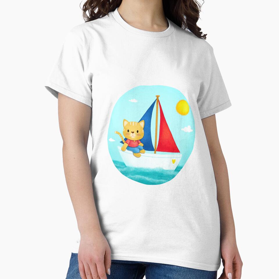 Cat on Sailboat by julianamotzko
