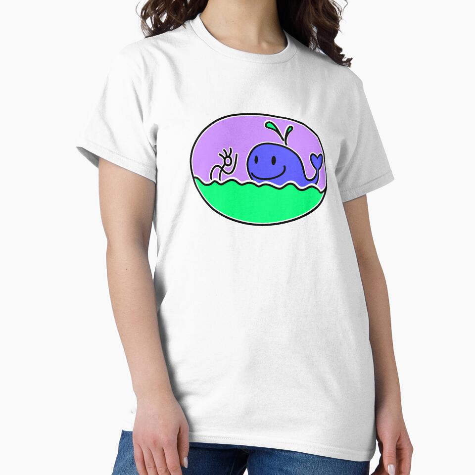 whale hello - hello whale HOLA BALLENA (preppy whale) stickers Funny whale by Francesc Xavier Carrera Güenaga